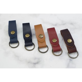 (Chất lượng) Móc khoá da bò khoen đồng Saigon leather KC001