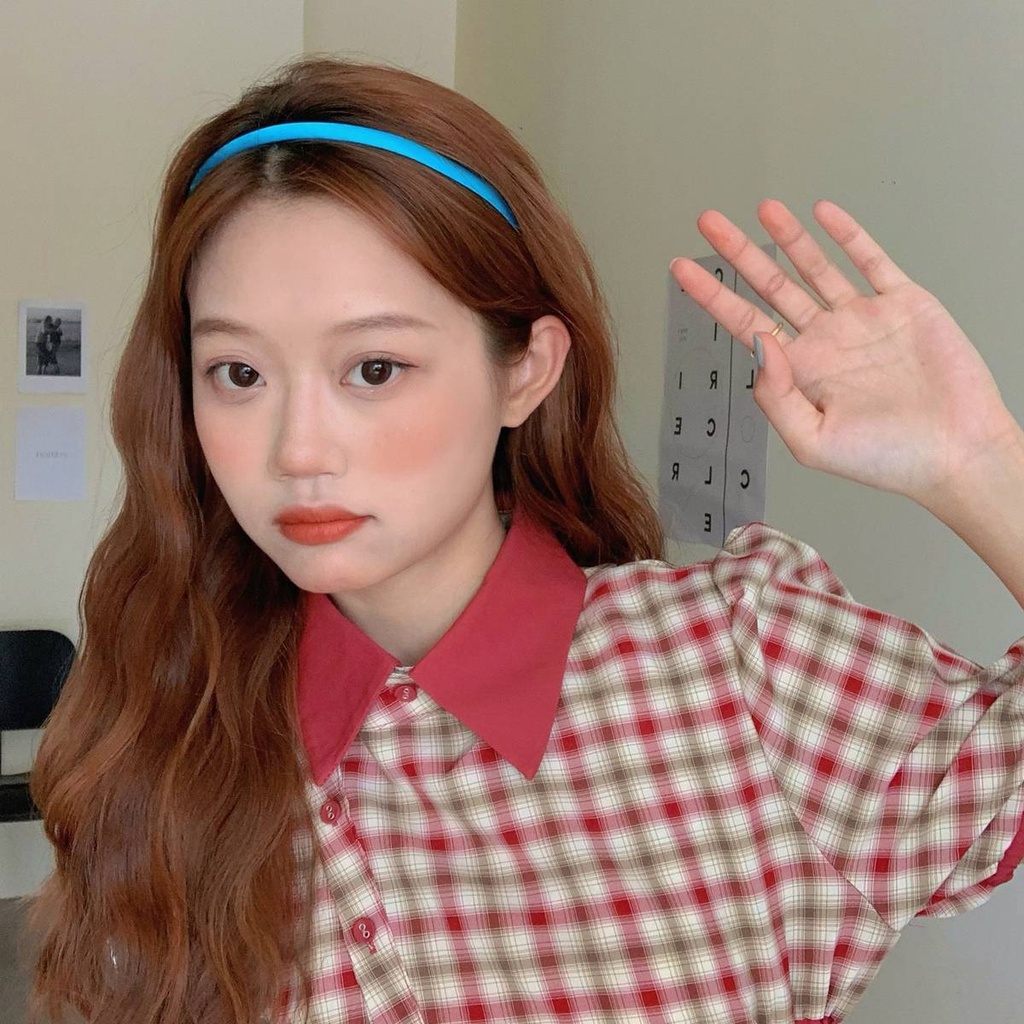 Băng đô bản mỏng màu kẹo phong cách Hàn Quốc cho nữ