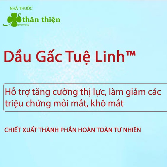 Dầu Gấc Tuệ Linh hỗ trợ tăng cường thị lực, hỗ trợ làm giảm các triệu chứng nhức mỏi mắt (Hộp 60v)