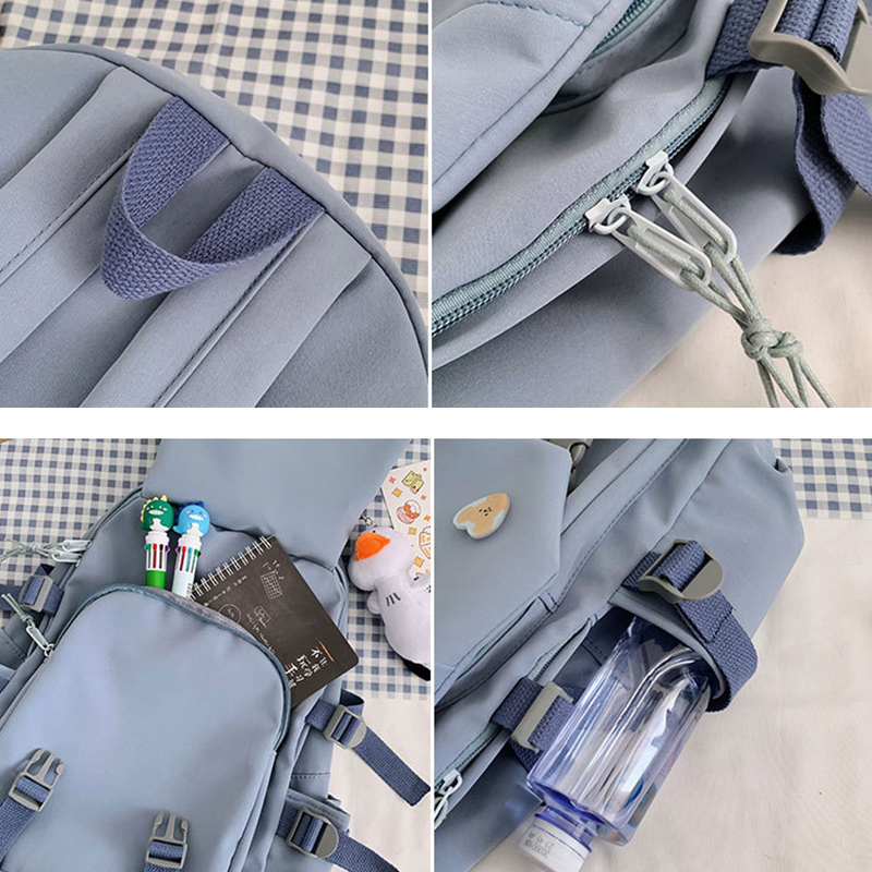 Korean backpack student back bag pack bag sekolah schoolbag Travel Backpack