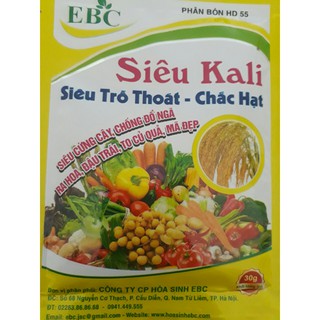 Phân Siêu Kali 25gr - Hoa, củ, quả siêu to, đẹp mã, xanh lá