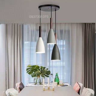 Đèn Thả Bàn Ăn Cao Cấp 3 Bóng, Chất Liệu Nhôm sơn Tĩnh Điện Tặng Kèm Bóng Đèn Led