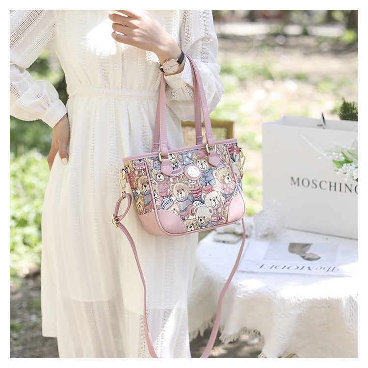 Túi Tote Cỡ Lớn In Họa Tiết Hoạt Hình Phong Cách Phương Tây Cổ Điển Thời Trang 2022 Cho Nữ