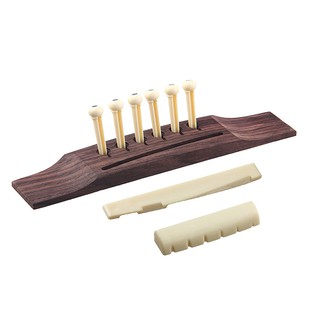 Bộ ngựa đàn/xương đàn và 6 chốt đàn guitar dễ sử dụng