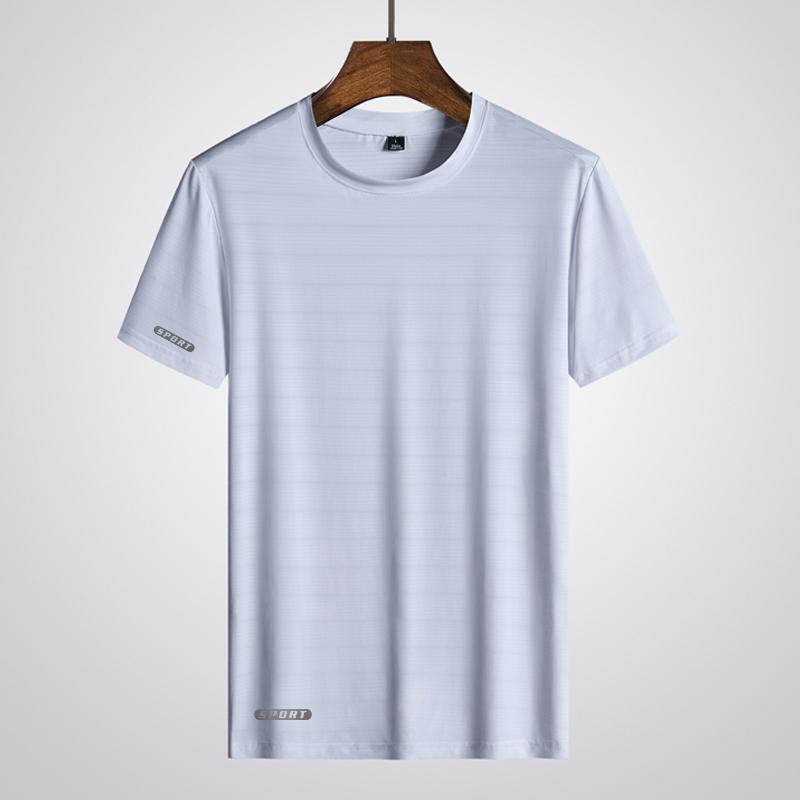 Áo Thun Tay Ngắn Phối Lưới Siêu Mỏng Nhanh Khô Thời Trang Mùa Hè Cho Đàn Ông Trung Niên 2022