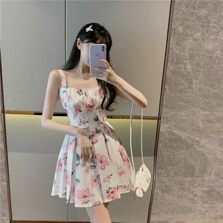 Đầm Dây Rút Nhấn Eo Phong Cách Hàn Quốc Nữ Tính | BigBuy360 - bigbuy360.vn