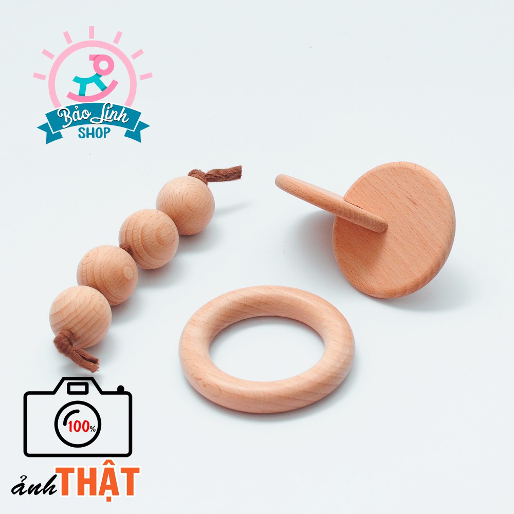 COMBO 3 món giáo cụ tập cầm nắm, gặm nướu cho bé 3-6 tháng (COMBO 02)