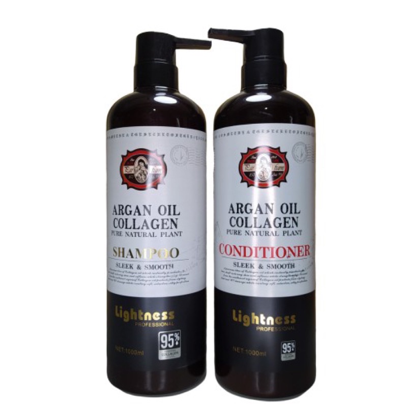 🌸🌸 💁🏼‍♀‍Cặp Dầu Gội Xả Lightness Argan Oil Collagen 1000ml 🌸🌸