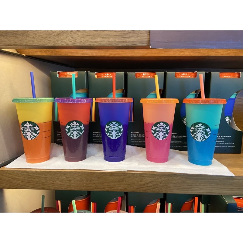 Ly nhựa đổi màu Starbuck - Colour Changing 2021 - Reusable cold cups - 100% chính hãng