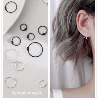 [Sale sốc] (ĐỌC KĨ TRƯỚC KHI MUA) 1 CHIẾC khuyên tai bông tai bạc mảnh đeo vành sụn tai [Hàng đẹp]