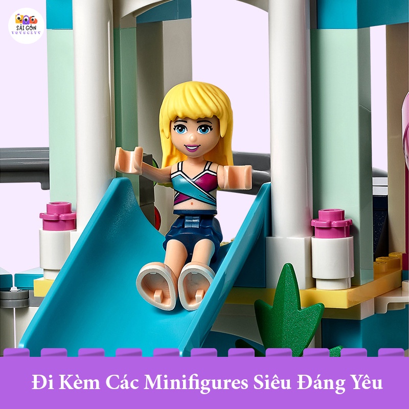 Đồ Chơi Lắp Ráp Kiểu LEGO Friends Mô Hình Khu Công Viên Nước Heartlake City Resort SX3018 Với 1139 Chi Tiết