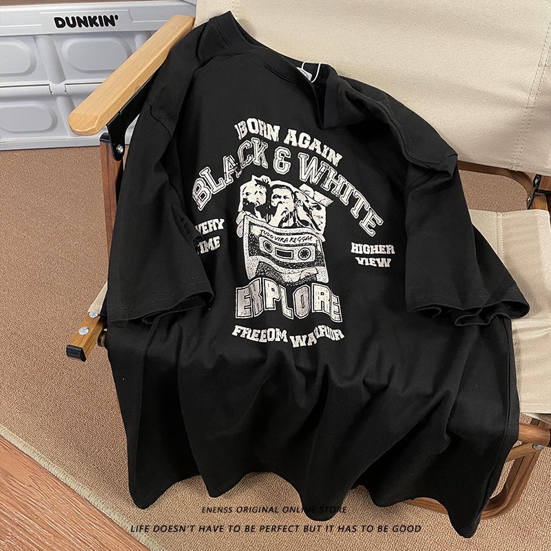 Áo thun tay lửng phong cách hip hop đường phố thời trang mùa hè cho nam