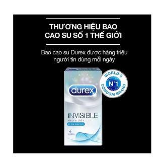 Bao cao su Durex Invisible 10 bao