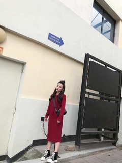 Váy nỉ túi
