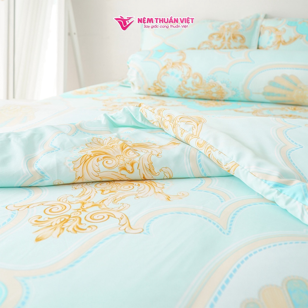 Mền Tencel Thuần Việt Cao Cấp - Xanh Lá TVM11 - Kích Thước 180x200