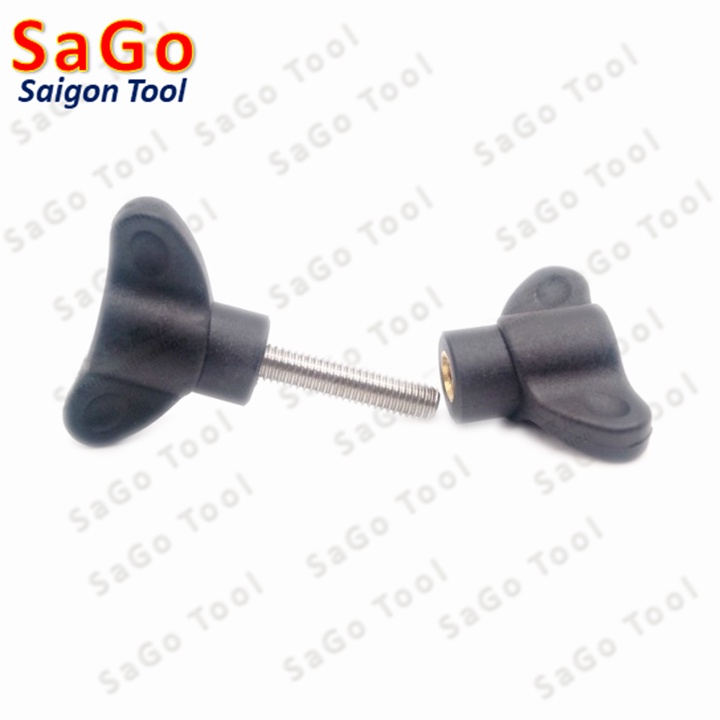 Tay vặn hai cánh có ren inox 304