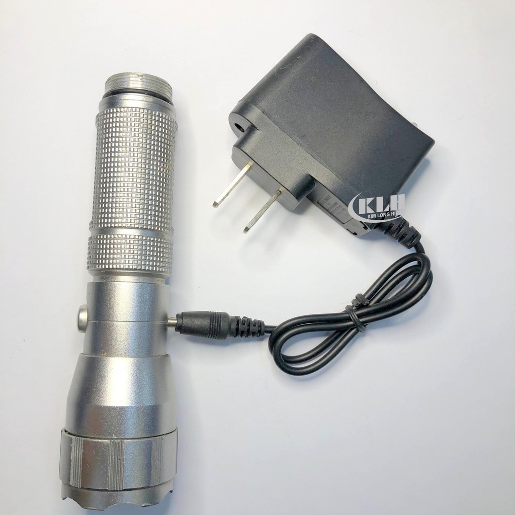 BỘ SẠC CHÂN TRÒN CHO ĐÈN PIN 4.2V, dùng cho đèn pin sạc và đèn đội đầu, có đèn báo tự ngắt khi đầy pin