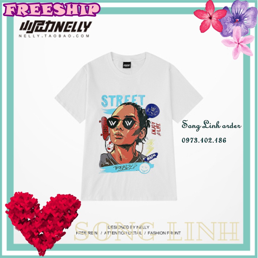 (CÓ SẴN) Áo thun Nelly - Heybig : Mẫu STREET
