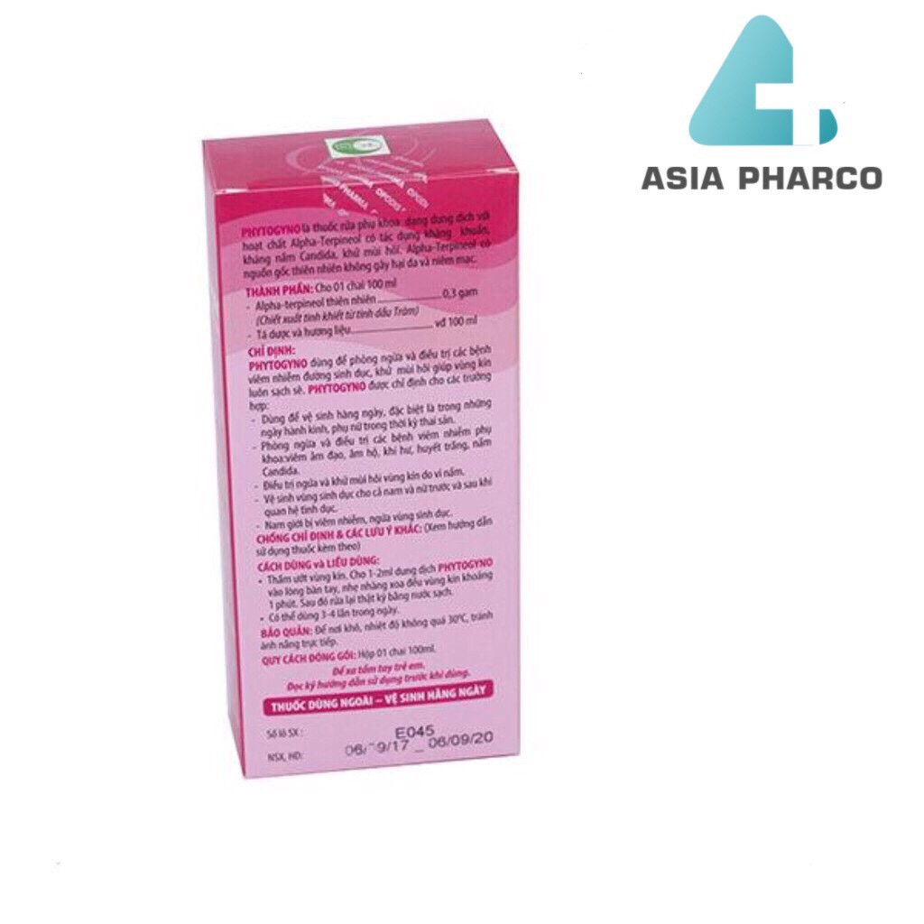 Dung dịch vệ sinh phụ nữ Phytogyno (100ml)