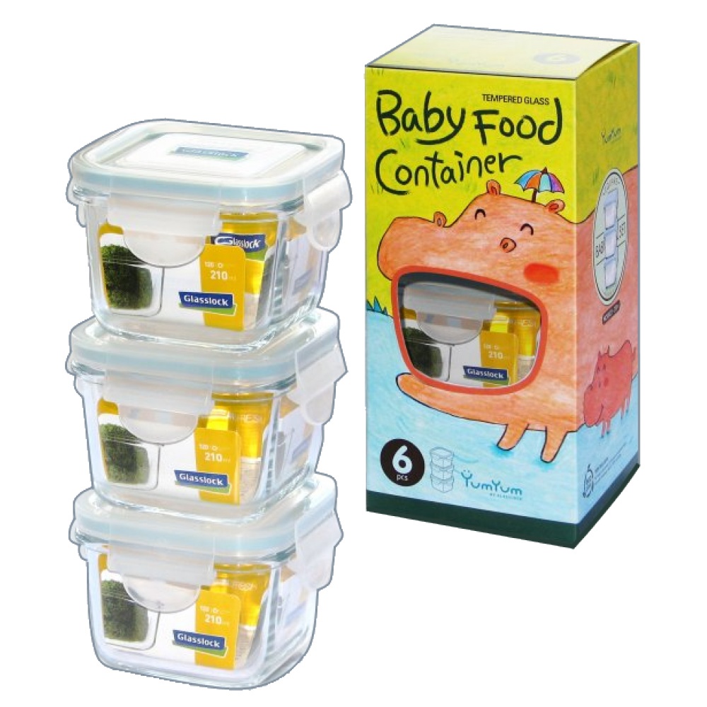 Set 3 Hộp thủy tinh đựng đồ ăn dặm cho bé có nắp kín