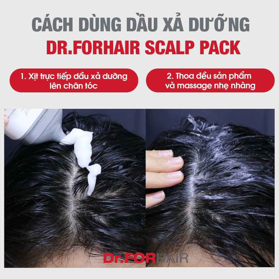 Bộ gội xả dưỡng mini giúp GIẢM RỤNG TÓC, chăm sóc tóc chắc khỏe từ bên trong của Dr.FORHAIR Folligen Plus x Scalp Pack
