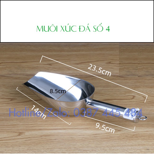 Muôi xúc đá cỡ lớn chất liệu Inox 304 siêu bền