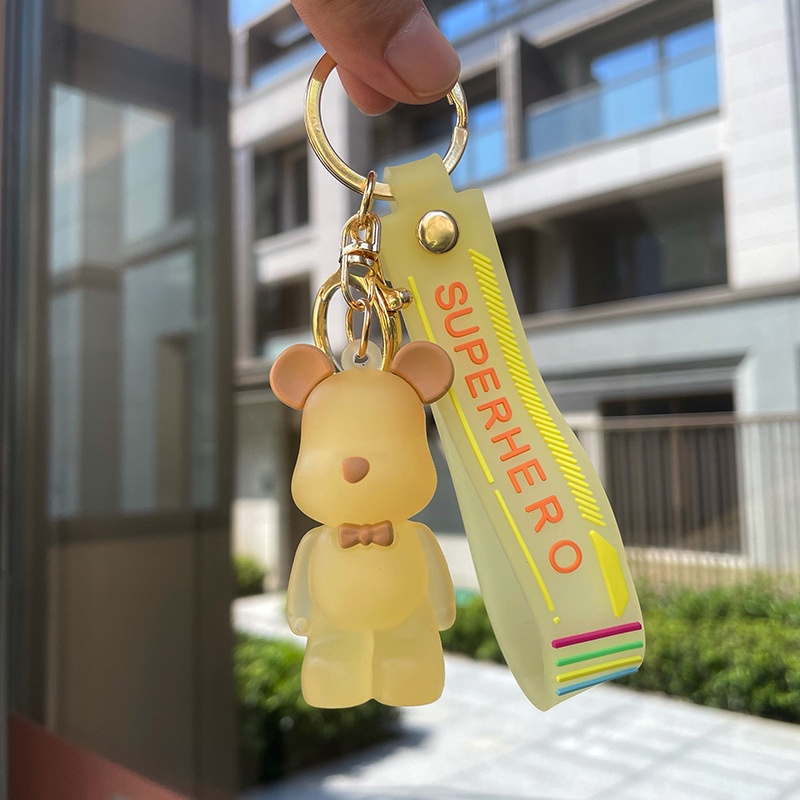 Móc Khoá Hình Gấu Gradien Siêu Dễ Thương HKD41