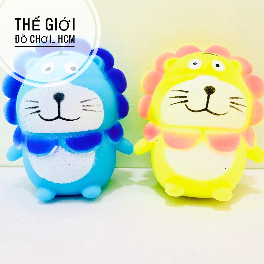[HOT- VUI NHỘN] Đồ chơi squishy hình Đôrêmon, sư tử silicon mềm dẻo bóp tay giảm căng thẳng giảm stress