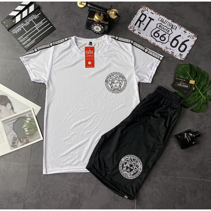 Bộ hè nam, bộ thun nam cộc tay In logo hàng Full size - BN05 | BigBuy360 - bigbuy360.vn