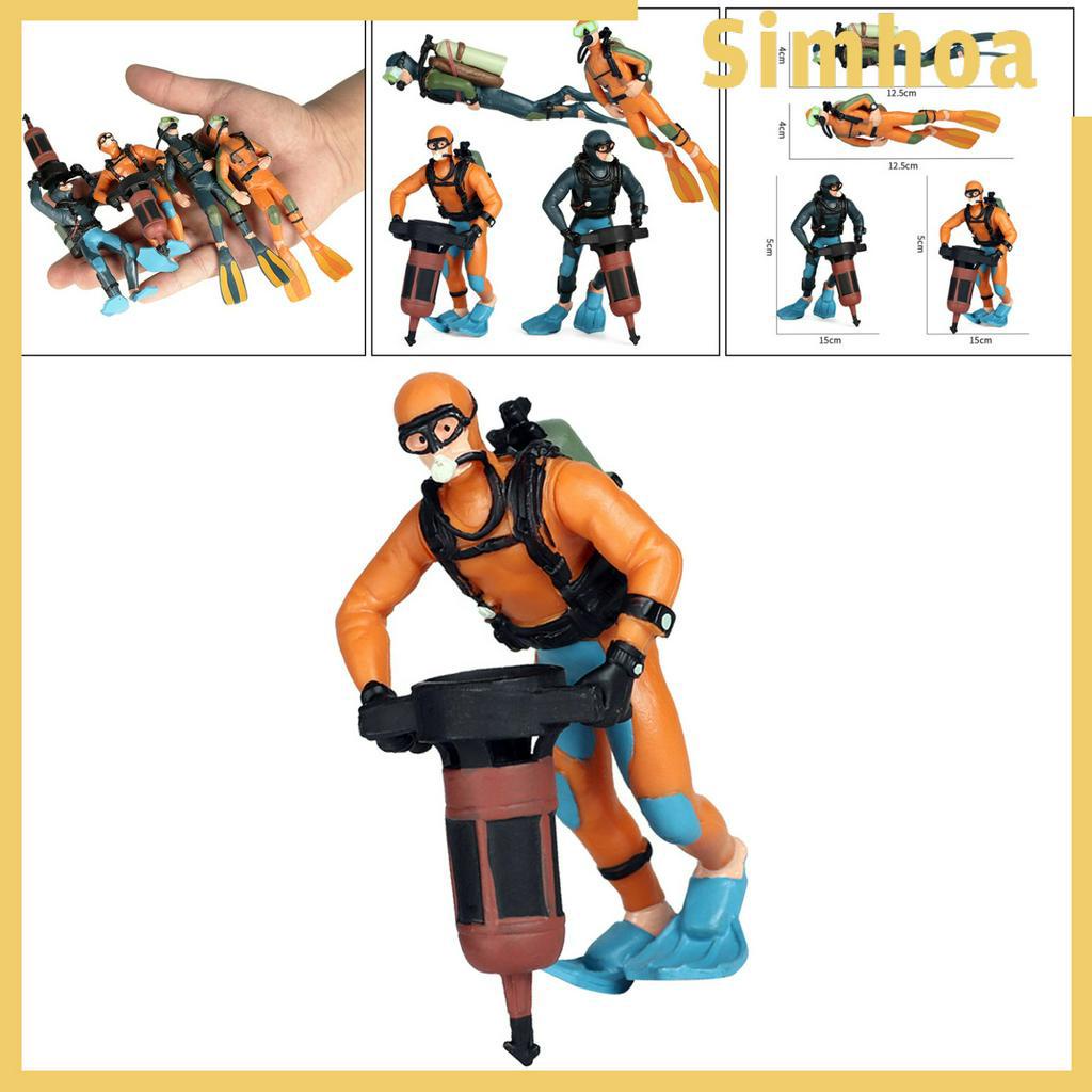 Mô hình thợ lặn thu nhỏ trang trí bể cá cảnh đa năng