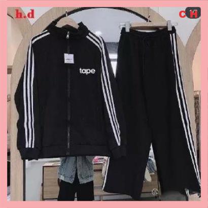 Sét 3 rot tabe + quần 3 sọc 🌸kiểu dáng unisex🌸Freesize 55kg🌸phong cách Hàn Quốc