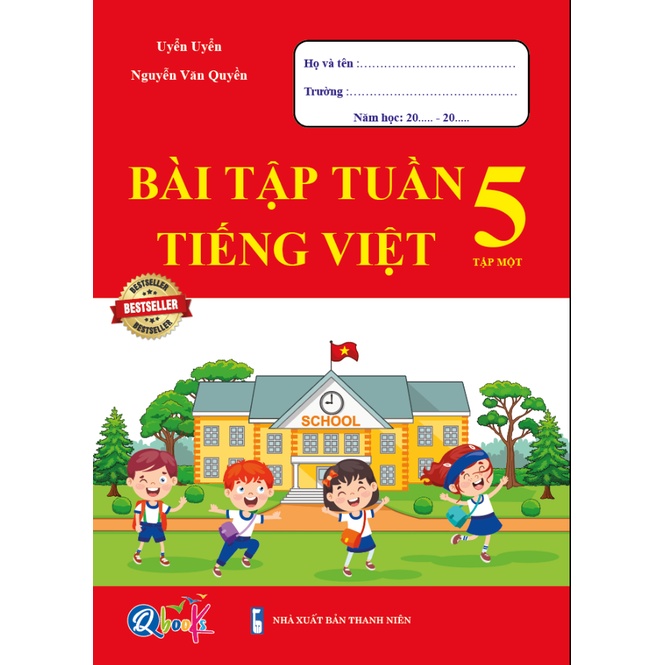 [LIFEMALL25015 - 12% đơn 250K] Sách - Bài Tập Tuần và Đề Kiểm Tra - Toán và Tiếng Việt 5 - Cả Năm (8 cuốn)