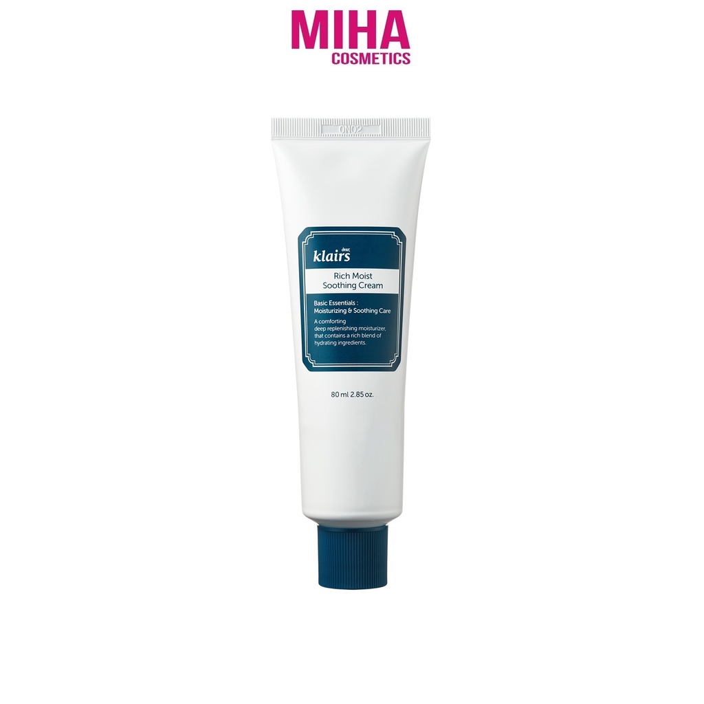 Kem Dưỡng Ẩm Dành Cho Da Khô Mất Nước Dear Klairs Rich Moist Soothing Cream 80ml Hàn Quốc
