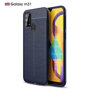 Casing leather pattern mobile phone case soft cover for Samsung Galaxy M31 / F41 / M21S / M01