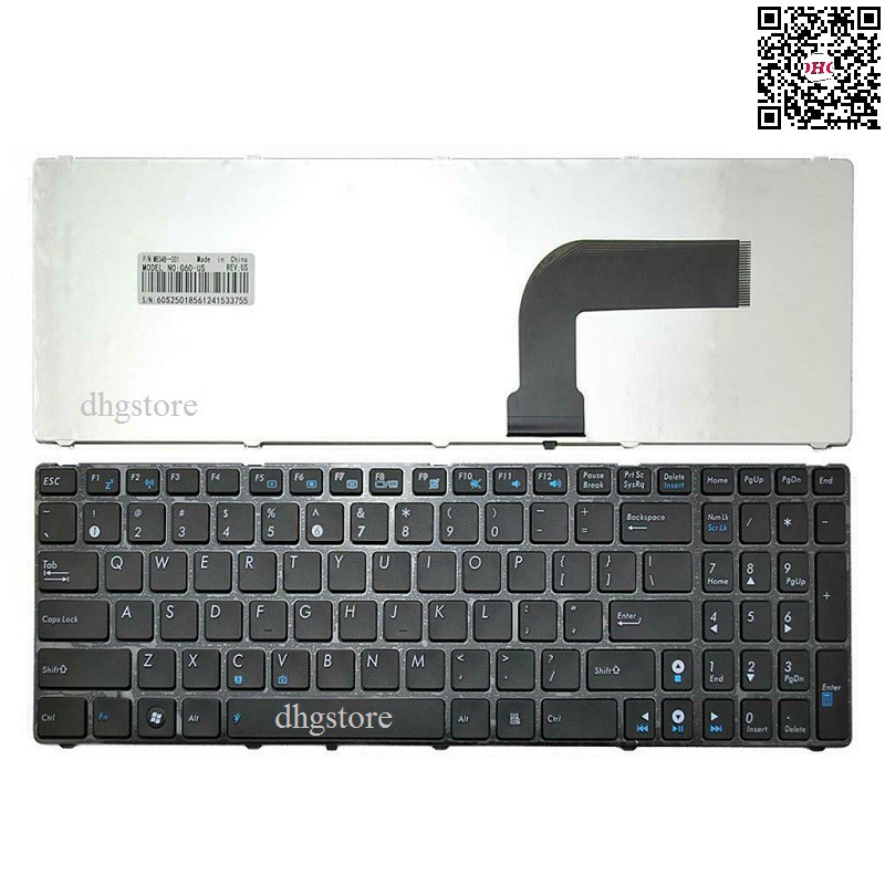 Bàn phím laptop Asus A52 A53 A73 K52 K53 K54 G51 G53 G60 G72 G73 U50 X52 X53 X54 X55 X73