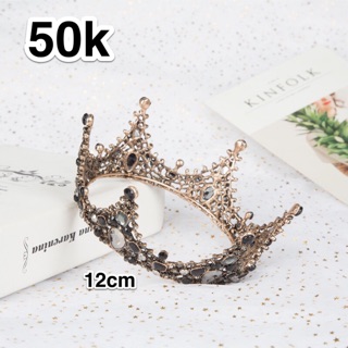 Vương miện đen trang trí bánh kem