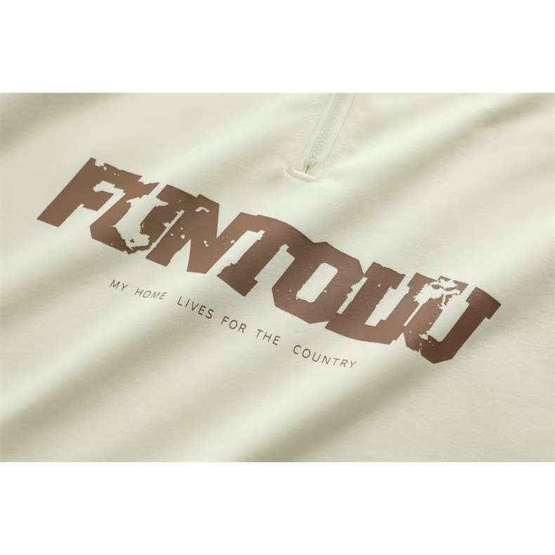 Áo Khoác Sweater Chui Đầu Tay Dài Cổ Đứng Có Khóa Kéo Nửa Màu Đen Nâu Mơ Thời Trang Hàn Quốc Cho Nam Cỡ M-3XL