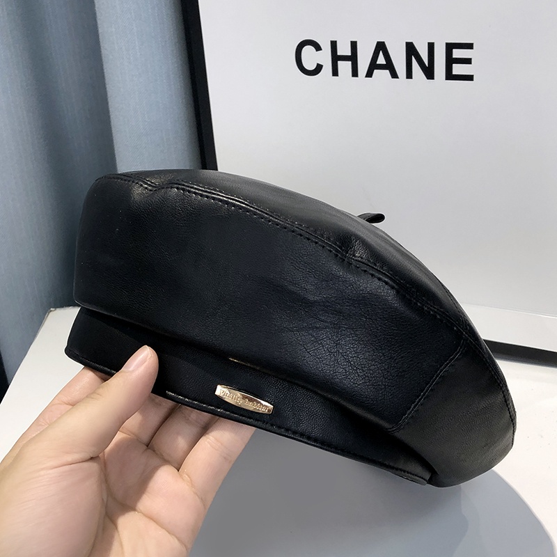 Mũ beret da PU phong cách cổ điển thanh lịch dành cho nữ