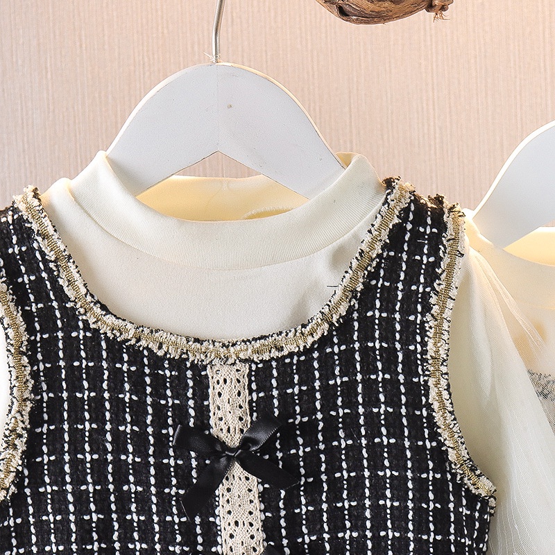 Bộ ÁO Cổ Lọ + Chân VáY Xinh XắN Cho Bé GáI (0-4 TuổI