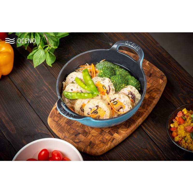 Chảo gang OCENO sâu lòng sz 20cm, 25cm