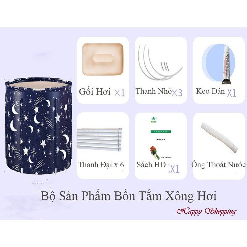 Bồn tắm kèm xông hơi, bồn tắm gấp gọn thông minh tiện lợi