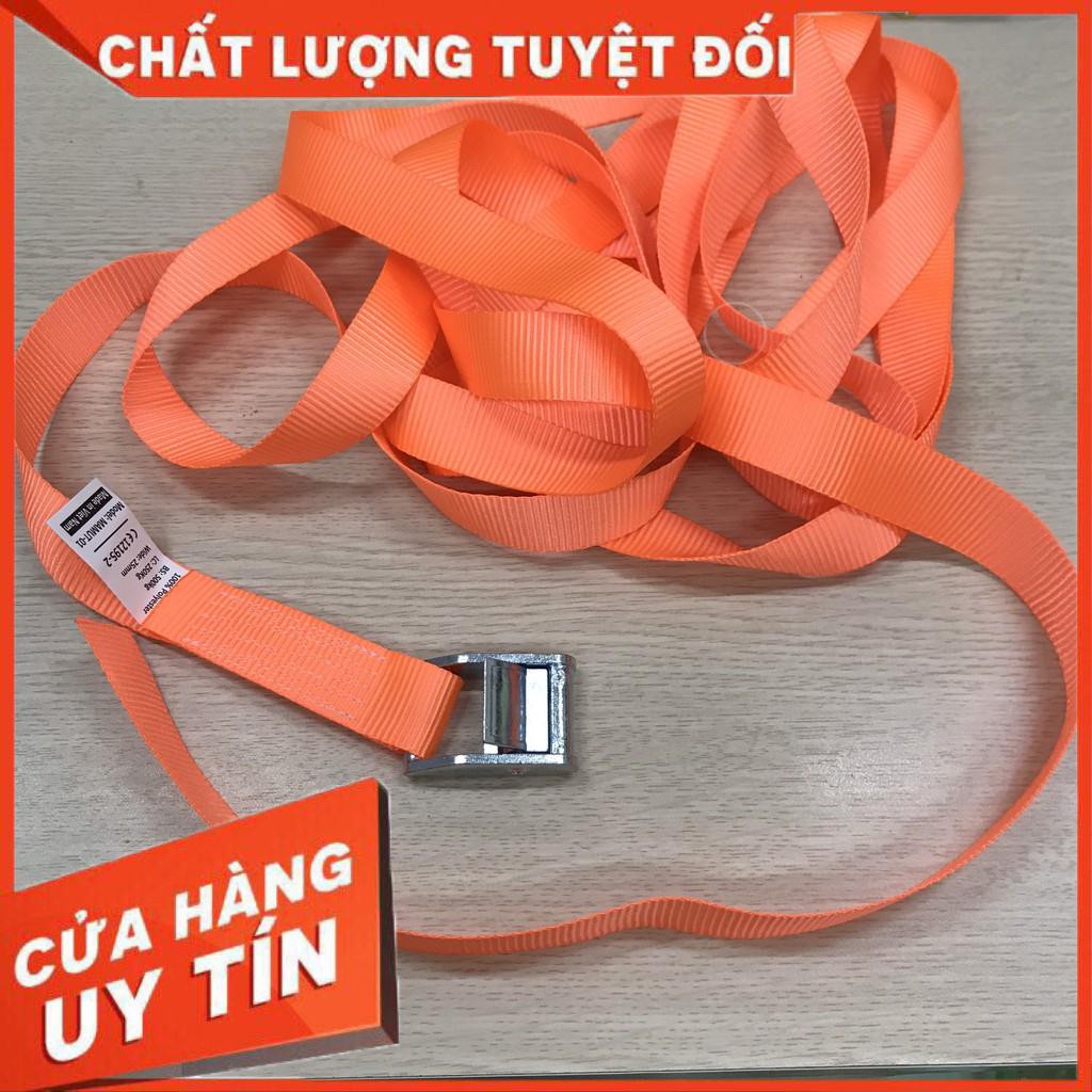 Dây chằng hàng khóa cam - bản 2,5cm x 3m - không có móc