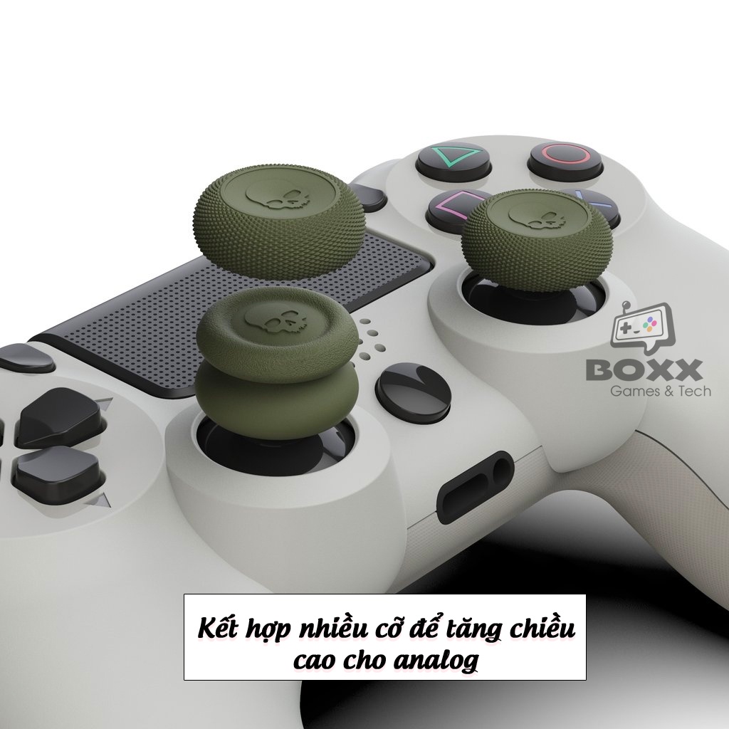 Núm bọc Analog cho tay cầm PS4, PS5 bộ 6 nút chính hãng Skull &amp; Co