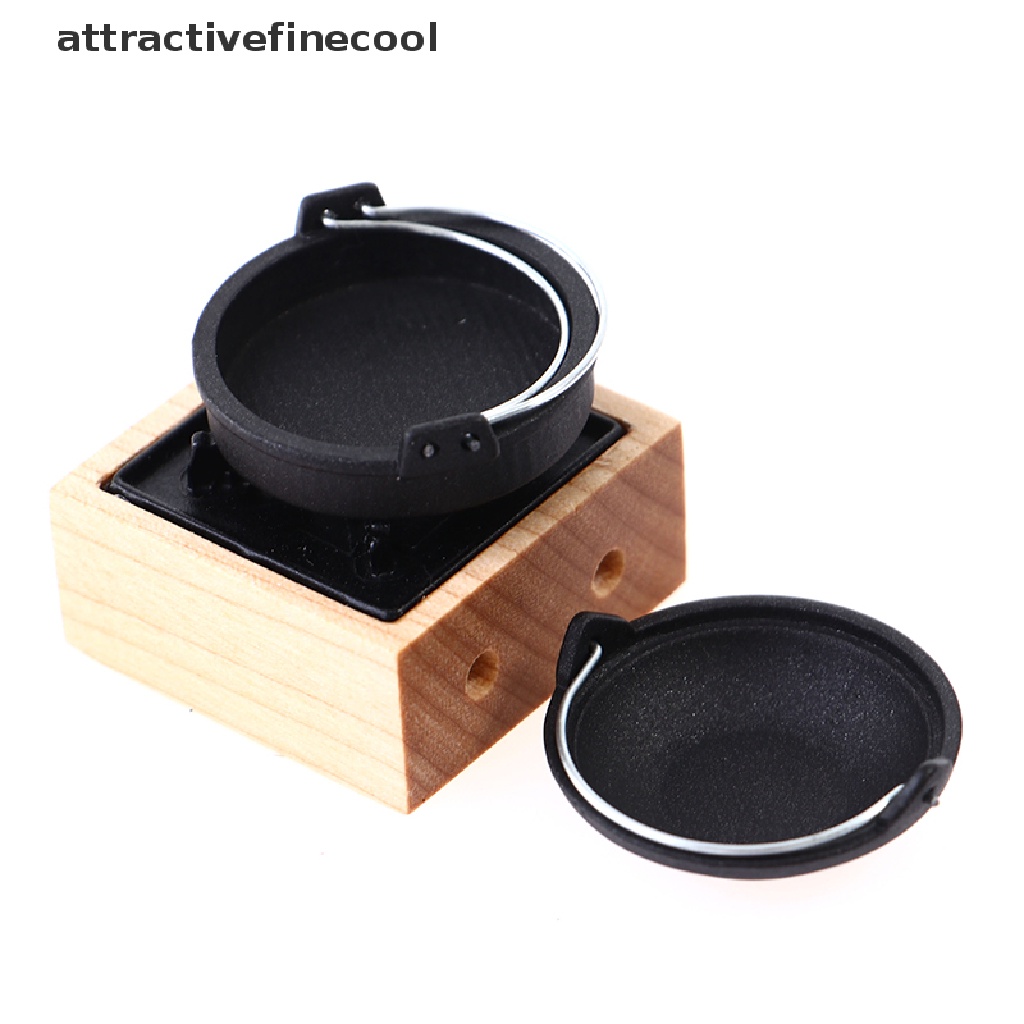 Set 3 Mô Hình Bếp Nấu Ăn Mini Tỉ Lệ 1: 12 Xinh Xắn Dùng Để Trang Trí Nhà Búp Bê