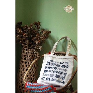 Túi tote handmade 100% vải canvas - ảnh chi tiết phía sau