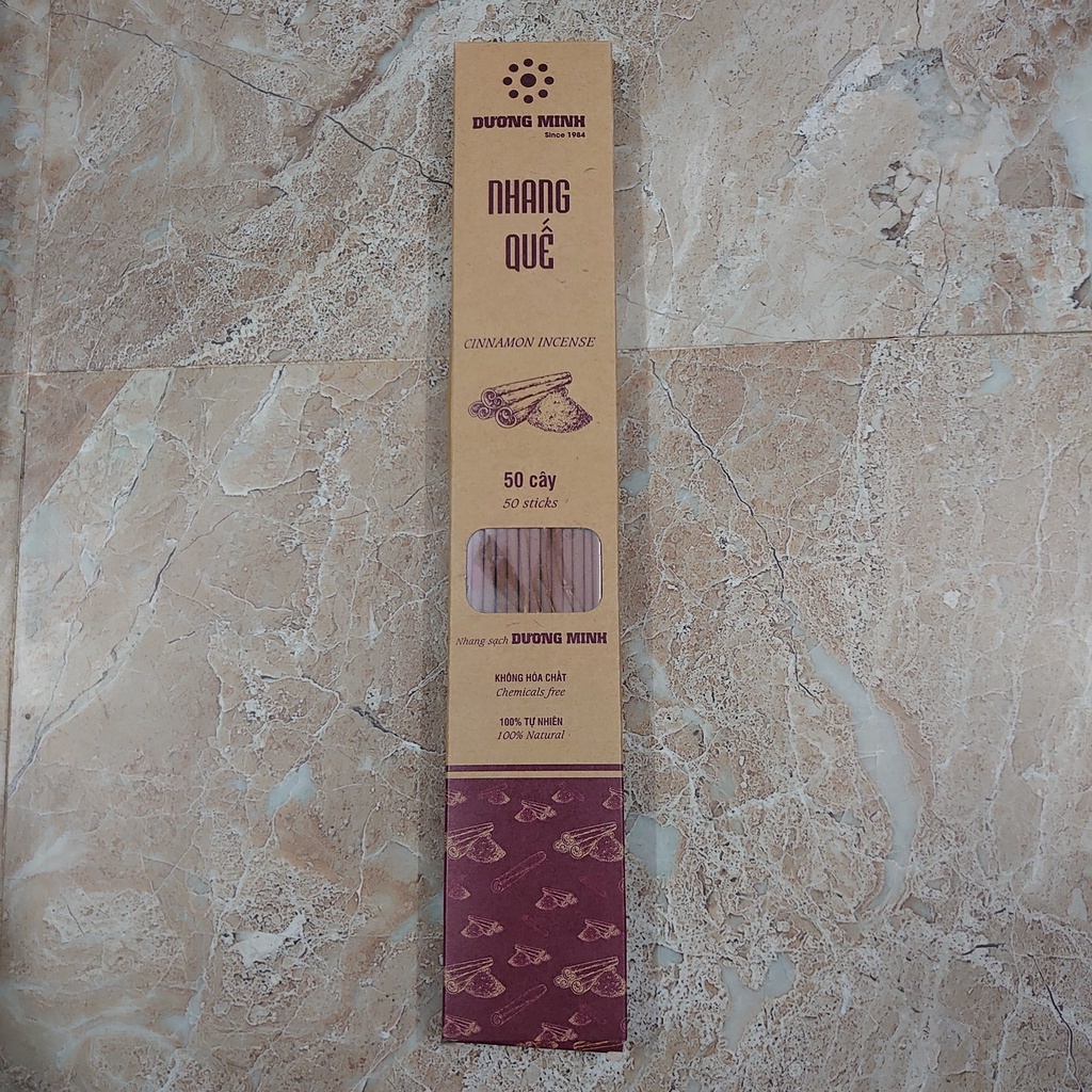 Hộp nhang sạch Dương Minh 85-250G - Hương quế, bồ kết, khuynh diệp, trầm hương - An toàn sức khỏe