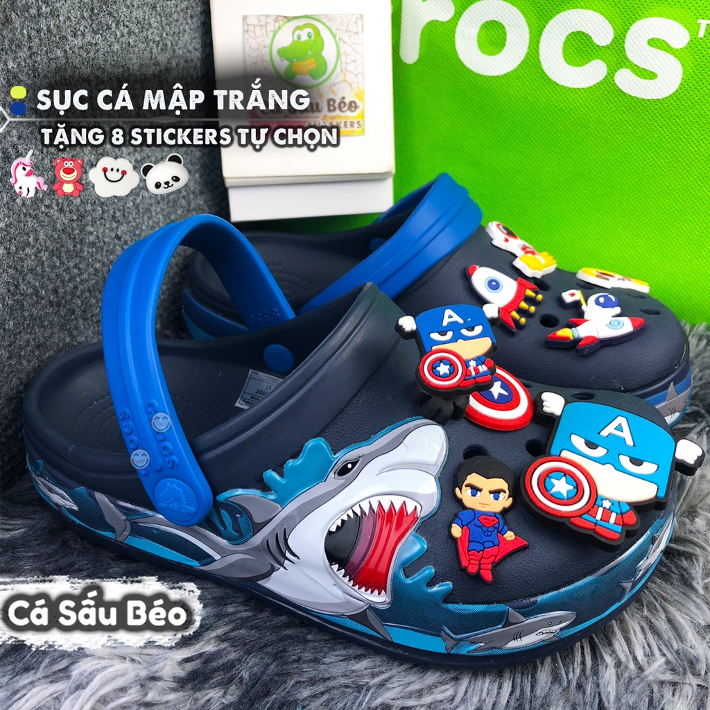 Dép sục Cross trẻ em CÁ MẬP siêu ngầu chống trơn trượt.