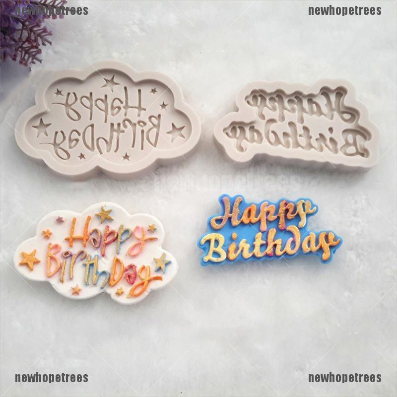 Khuôn Trang Trí Bánh Kem Chữ Happy Birthday Đẹp Mắt Tiện Dụng