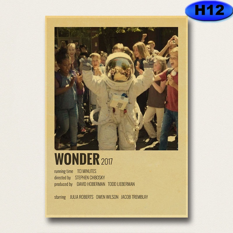 Áp Phích Dán Tường Trang Trí In Hình Phim Cổ Điển Bằng Giấy kraft