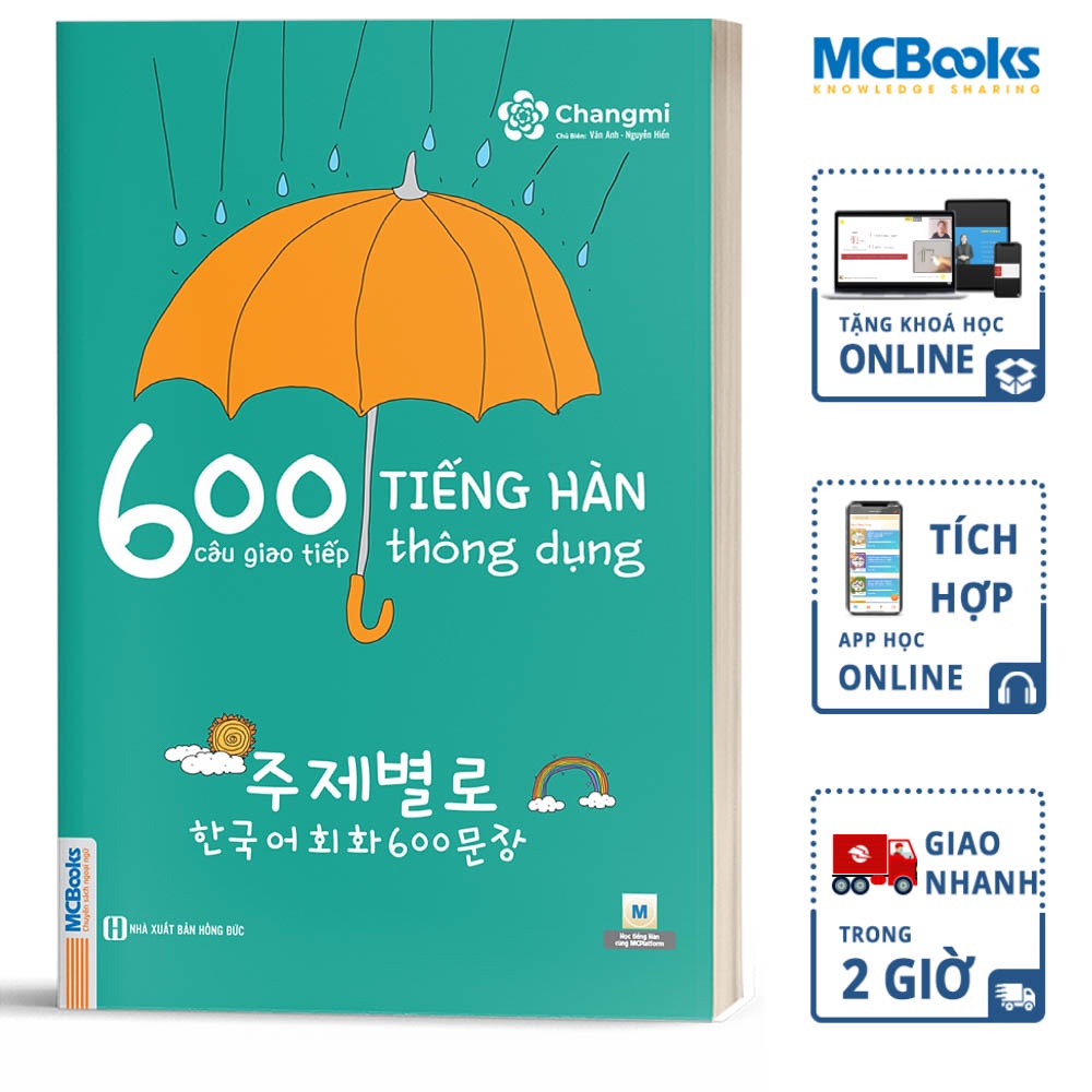 Sách 600 Câu Giao Tiếp Tiếng Hàn Thông Dụng Dành Cho Người Tự Học